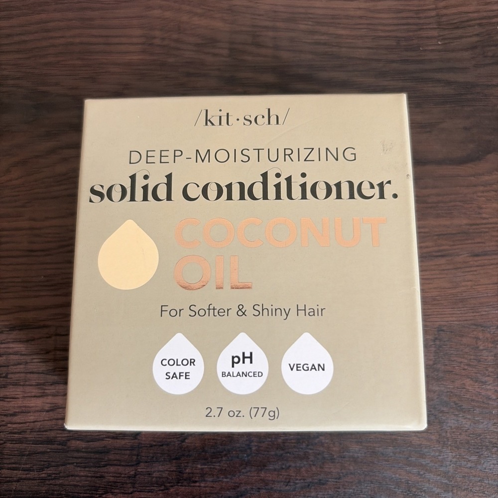 Kitsch Deep Moisturizing Solid Conditioner Coconut Oil Bar, 2.7oz